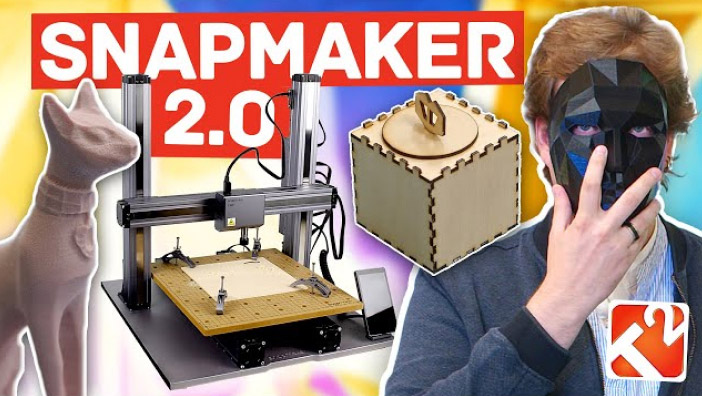 CNC 4 Axes + Imprimante 3D + Découpeuse Laser !! SnapMaker 2 FAIT TOUT !!